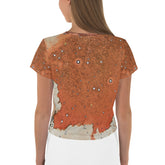 Percussive Petal Patterns All-Over Print Crop Tee